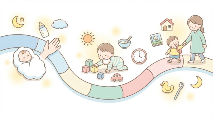 0〜3歳の育児スケジュールを徹底比較！月齢別の理想的な1日の流れ