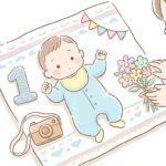 月齢フォトのおしゃれな撮り方12選 | 成長記録アイデア集