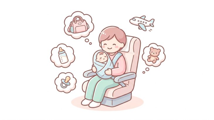 赤ちゃん連れ飛行機完全ガイド | 座席・持ち物・耳抜き