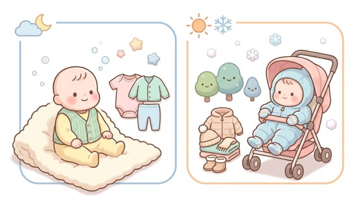 赤ちゃんの冬の服装完全ガイド | 室内外のレイヤリング術