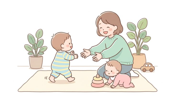 1歳の運動発達ガイド | 目安と楽しい遊び方