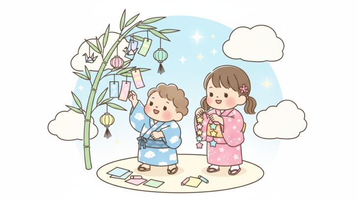 七夕を子どもと楽しむ過ごし方 | 短冊と笹の飾り方