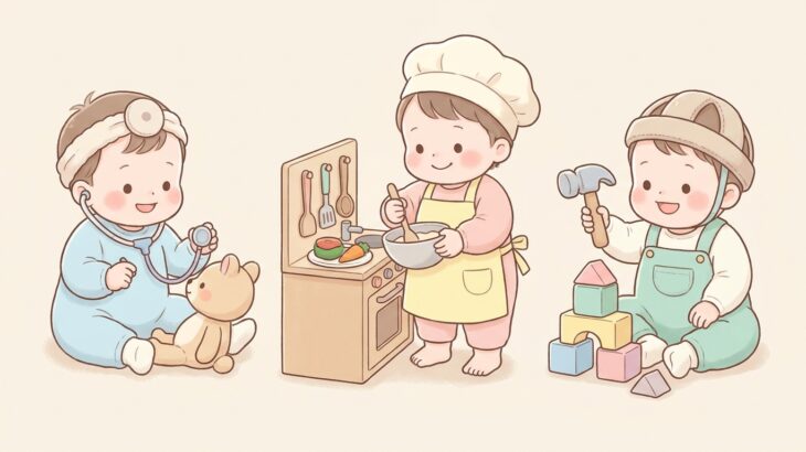 3歳ごっこ遊び | 憧れ職業ランキングと小道具術