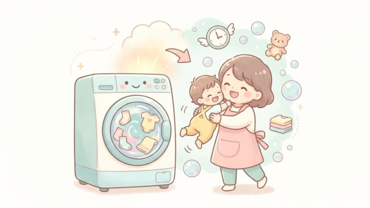 ドラム式洗濯機で叶える子育て時短術