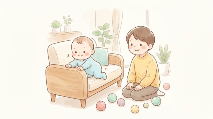 赤ちゃんの伝い歩きはいつから？安全な見守り方ガイド