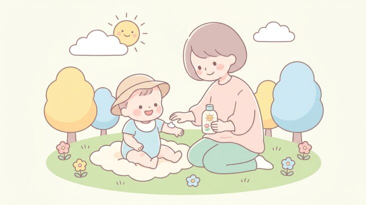 赤ちゃんの日焼け止めはいつから？選び方と塗り方