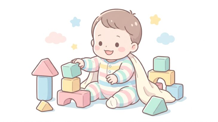 1歳の積み木遊び | 発達を促す効果と遊び方ステップ
