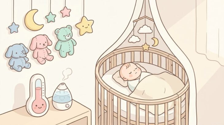 赤ちゃんに最適な寝室の温度・湿度 | 季節別ガイド