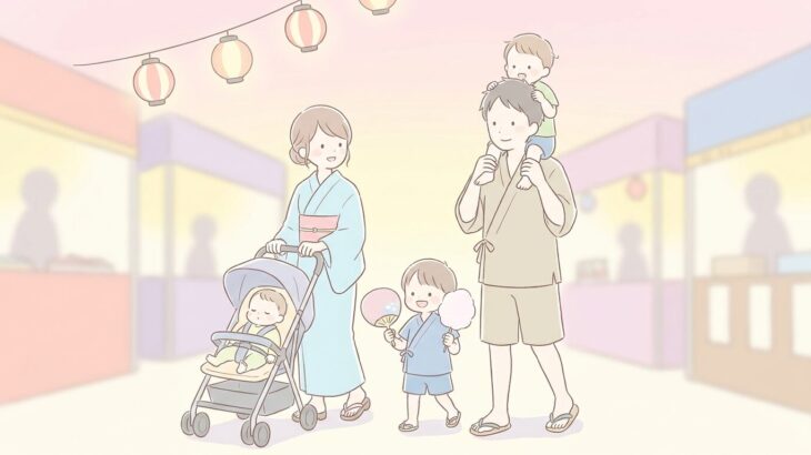 子連れ夏祭り完全ガイド | 持ち物と回り方のコツ