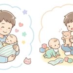 パパと赤ちゃんの関わり方 | 月齢別の遊び方とコツ