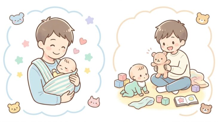 パパと赤ちゃんの関わり方 | 月齢別の遊び方とコツ