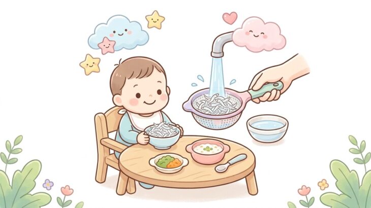 離乳食しらすの塩抜き完全ガイド | 月齢別レシピ