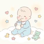 赤ちゃんが哺乳瓶を持つ時期は？自分で飲む練習法
