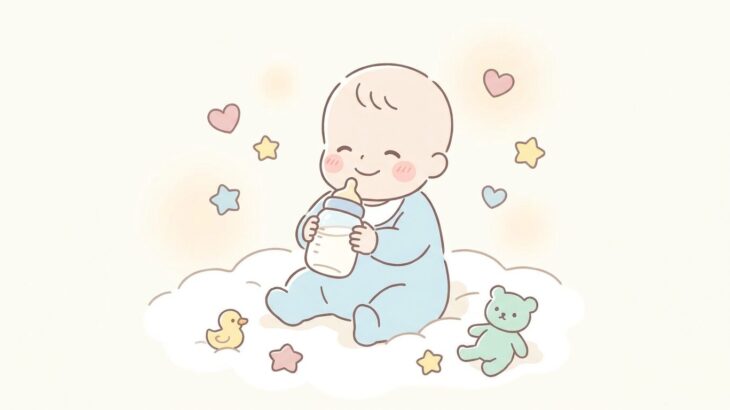 赤ちゃんが哺乳瓶を持つ時期は？自分で飲む練習法