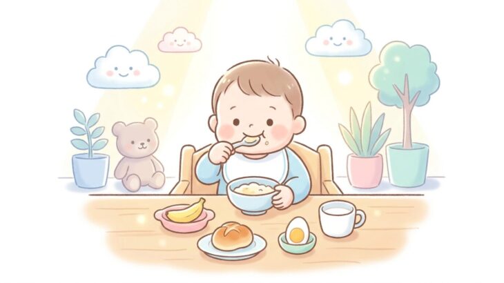 1歳の朝ごはん献立アイデア | 栄養と時短のコツ