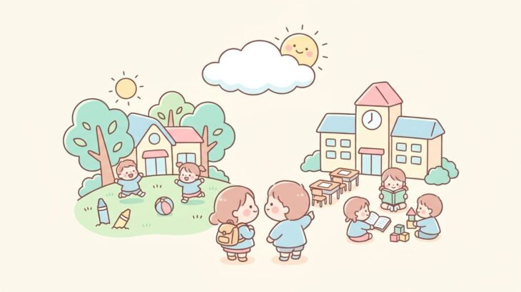 3歳児の幼稚園選び | のびのび園と勉強系の違いと見分け方