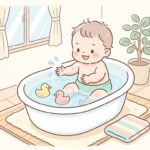 0歳のおうちプール入門 | ベビーバスで安全な水遊び