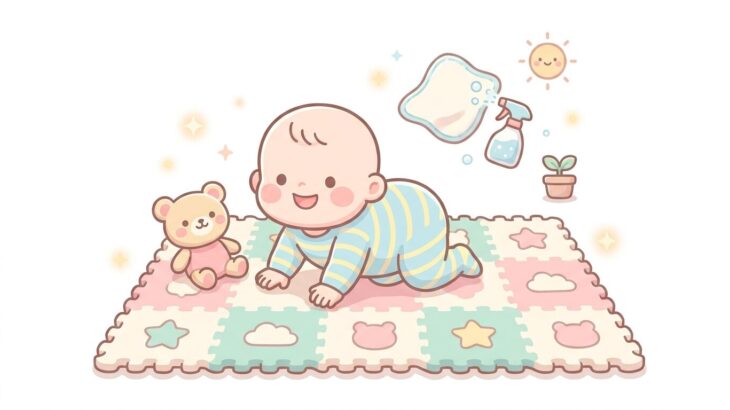 赤ちゃんのプレイマットの選び方 | お手入れ術