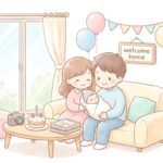 赤ちゃんの退院日の過ごし方 | 記念撮影とお祝い