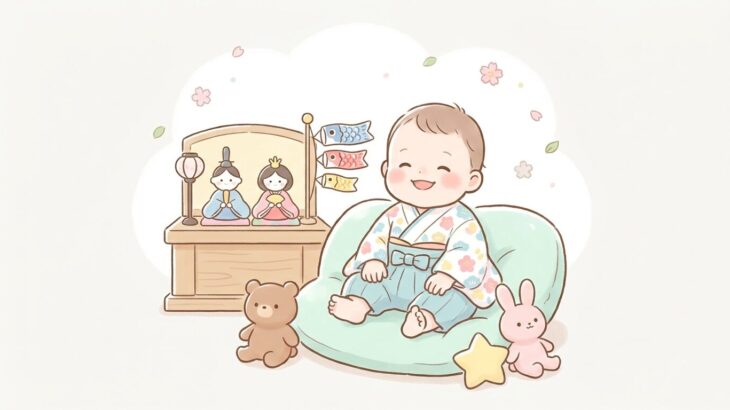 赤ちゃんの初節句の衣装 | 袴ロンパースの選び方