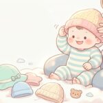 赤ちゃんが帽子を嫌がる時の慣らし方とサイズ選び