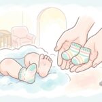 赤ちゃんの靴下はいつから？室内・外出の使い分け