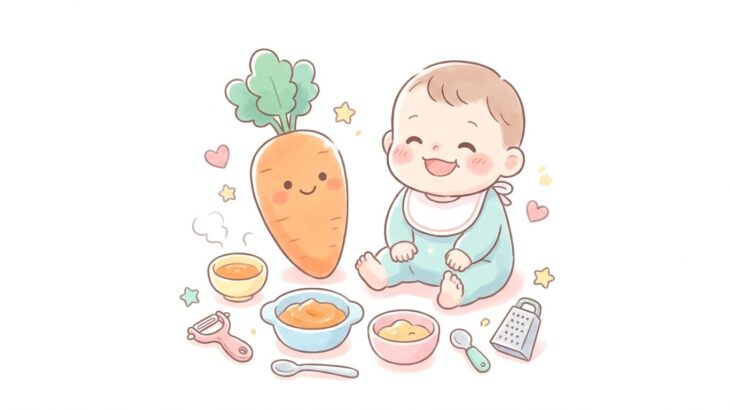 離乳食のにんじん | 時短テクと月齢別レシピ