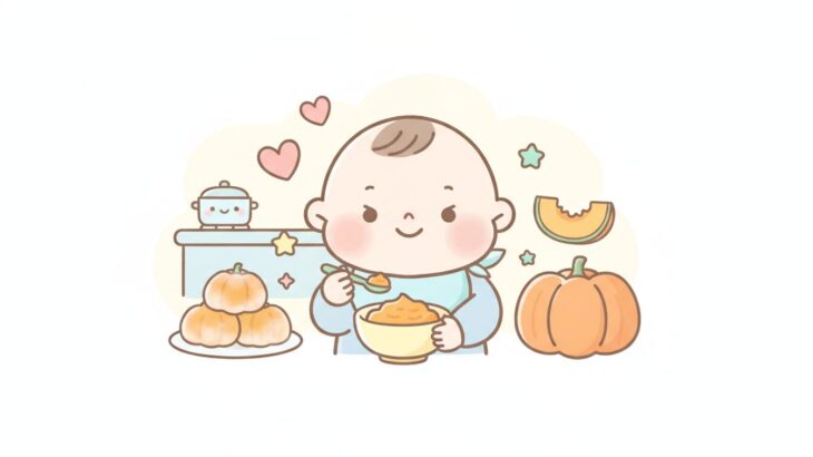 離乳食のかぼちゃ | 冷凍活用と月齢別レシピ