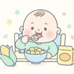 離乳食のコーンフレークはいつから？選び方と使い方