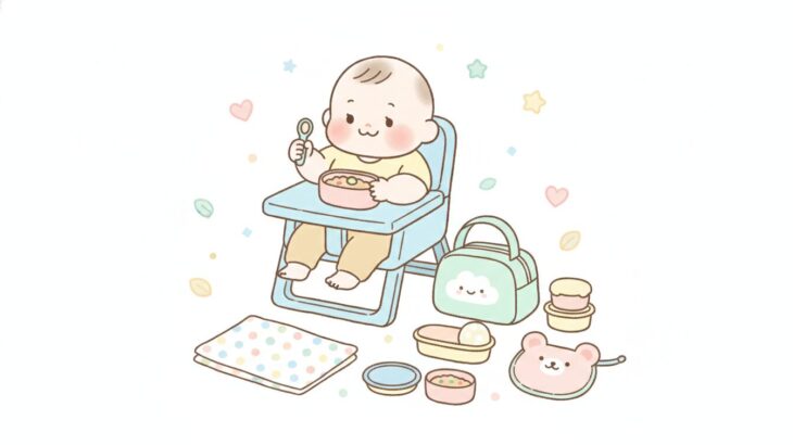 外出時の離乳食 | 持ち運びと食べさせ方の工夫