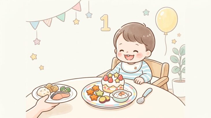 1歳誕生日メニュー決定版！簡単お祝いプレート＆取り分けレシピ