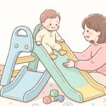 1歳の滑り台デビュー！安全な補助と教え方やおすすめ室内遊具