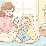 1歳のお風呂上がりルーティン | 保湿＆着替え時短術