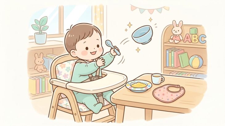 1歳が食器投げる理由と対策 | 叱り方・卒業の目安