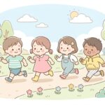2歳のかけっこ遊び | 転ばない体づくりのコツ