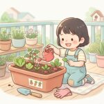 3歳の野菜栽培デビュー | プランター家庭菜園の始め方