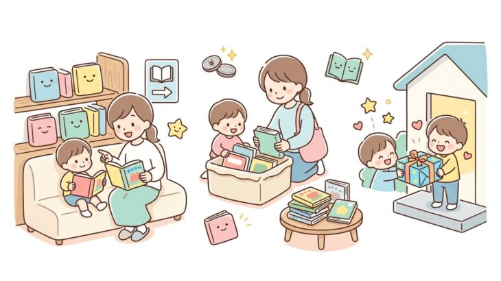 絵本代を節約！図書館と中古・定期購読の使い分け術