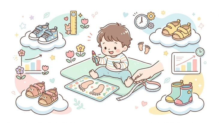 子ども靴サイズ表 | 測り方＆買い替え目安ガイド