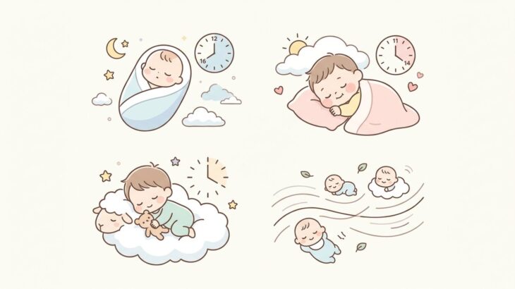 0〜3歳 子どもの睡眠時間一覧 | 月齢別の目安
