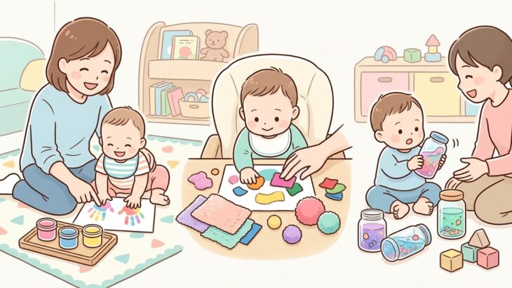 0歳の製作遊び | 月齢別で安全に楽しむアイデア集