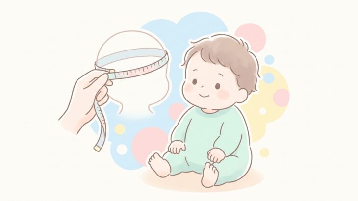 赤ちゃんの頭囲の平均は？月齢別の目安と測り方