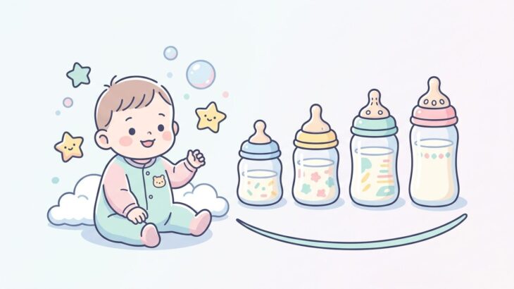哺乳瓶の乳首サイズ月齢別ガイド | 交換時期の見極め方