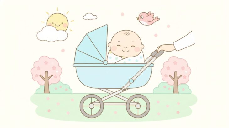 赤ちゃんの外出はいつから？月齢別お出かけ時間ガイド