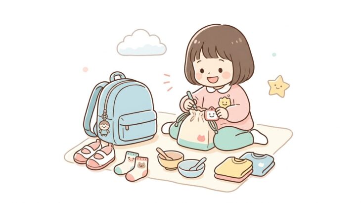 3歳の幼稚園入園準備完全ガイド | 持ち物と名前つけ