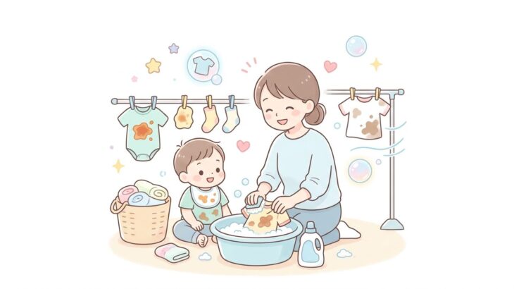 子ども服の洗濯術！食べこぼし・泥汚れの落とし方完全ガイド