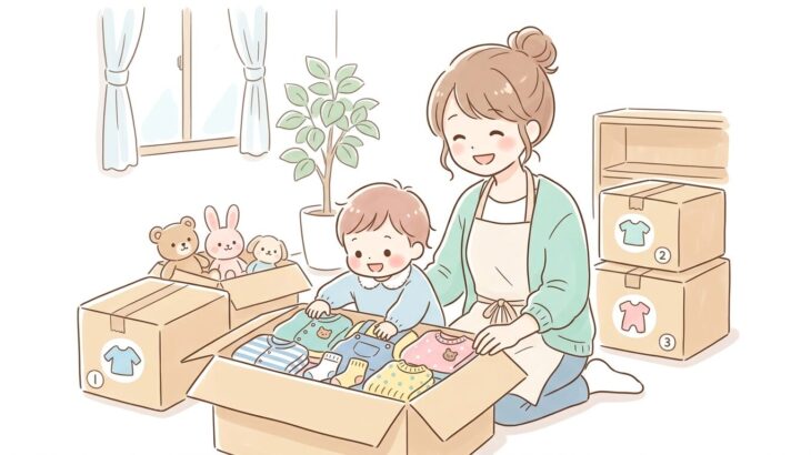 おさがり管理術 | 保管とサイズ整理の完全ガイド