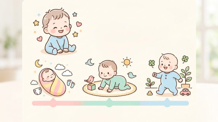 赤ちゃんのうんち回数早見表 | 月齢別の目安を解説