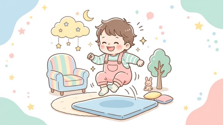 1歳のジャンプはいつから？時期と促す遊び方
