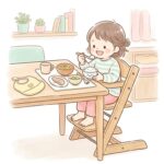 2歳児の食事姿勢ガイド | 椅子の高さと足置きのコツ
