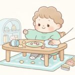2歳の食べこぼし対策 | 食卓の片付け時短術